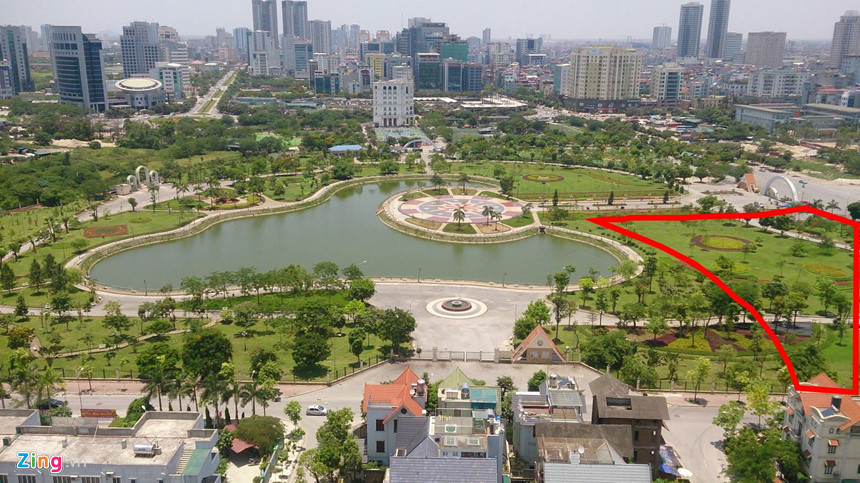 Xin xén công viên Cầu Giấy để làm bãi đỗ xe, nhà hàng tiệc cưới Xin xén công viên Cầu Giấy để làm bãi đỗ xe, nhà hàng tiệc cưới