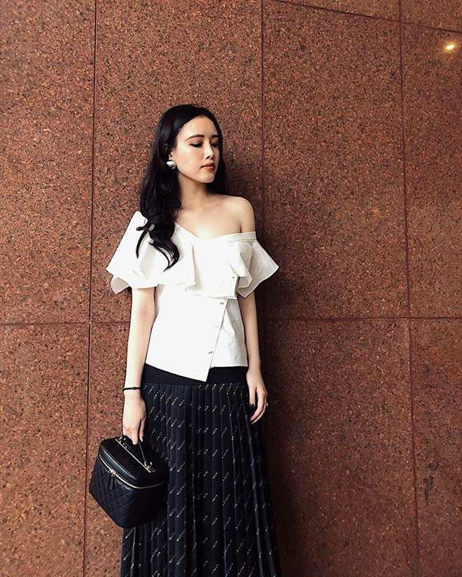 Em gái Mai Phương Thúy cao 1,78 m, xinh đẹp và mặc sành điệu