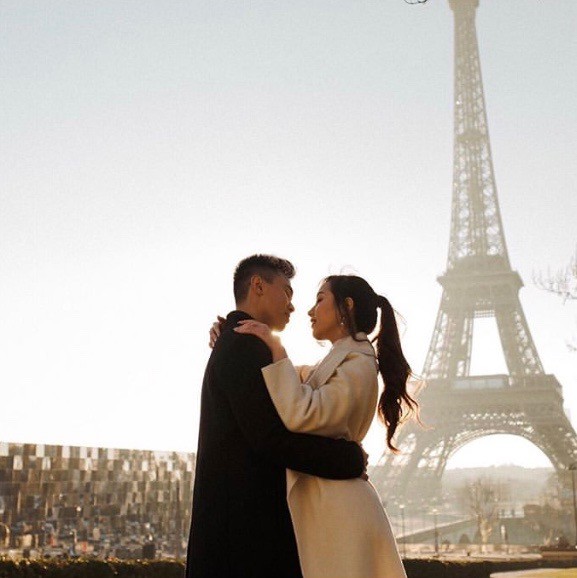 Hot girl Mie Nguyễn khoe ảnh cưới ngọt ngào tại Paris khiến fan hồi hộp mong ngóng đám cưới của cặp đôi