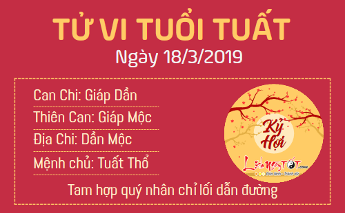 Tử vi thứ 2 ngày 18/3/2019 của 12 con giáp: Mùi được tăng lương, Thân bị tiểu nhân hãm hại
