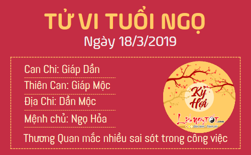 Tử vi thứ 2 ngày 18/3/2019 của 12 con giáp: Mùi được tăng lương, Thân bị tiểu nhân hãm hại
