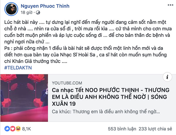 Mai Phương Thúy vừa than bị ốm sốt, dân mạng ghé sang trang cá nhân của Noo Phước Thịnh lại bất ngờ thấy điều này