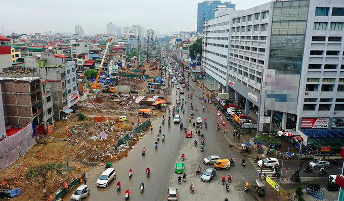 Đường Trường Chinh dở dang sau 5 năm thi công mở rộng