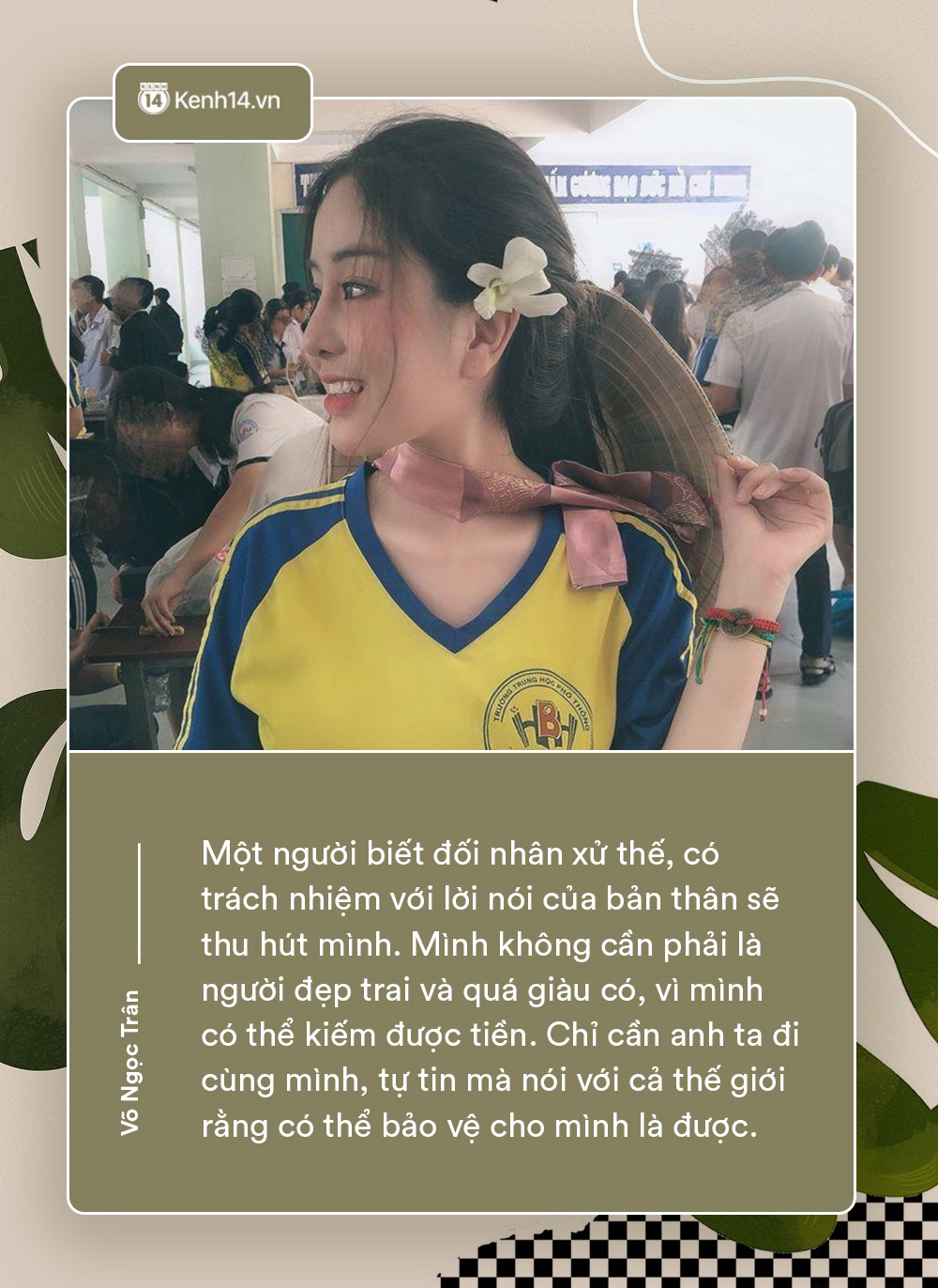 Võ Ngọc Trân - nữ sinh cấp 3 đang hot nhất Sài Gòn: Không cần người đẹp trai và quá giàu có, vì mình có thể kiếm được tiền