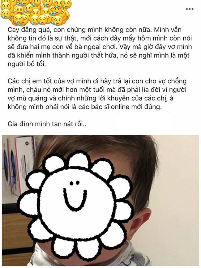 Câu chuyện đứa bé qua đời chỉ vì mẹ mù quáng tin các bác sĩ online được share mạnh mẽ khiến hội chị em hoang mang