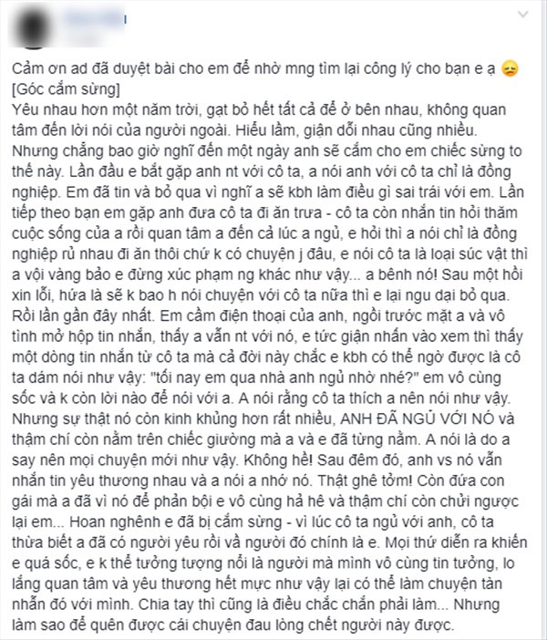 Giành giật rồi ngủ với bạn trai của người khác chưa đủ, con giáp thứ 13 còn ngang nhiên up ảnh thách thức người bạn gái