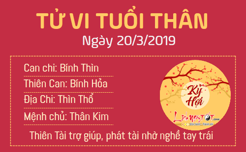 Tử vi thứ 4 ngày 20/3/2019 của 12 con giáp: Thân phát tài nhờ nghề tay trái, Hợi vướng tranh cãi ồn ào