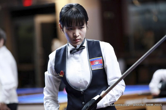 Thánh nữ bi-a Campuchia so tài vua cơ điên Đình Nại ở Việt Nam