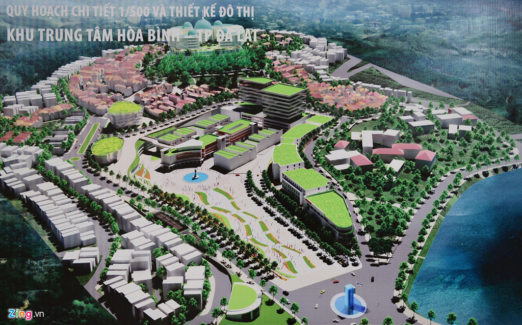 Hiện trạng khu trung tâm Hòa Bình sắp bị phá bỏ của Đà Lạt