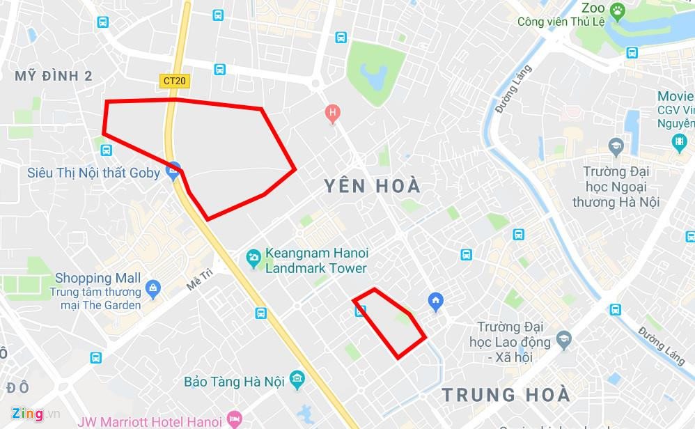 2 công viên đắp chiếu ở quận Cầu Giấy, Hà Nội