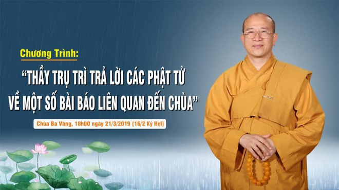 Trụ trì chùa Ba Vàng xác nhận có giải vong báo oán nhưng là tự nguyện, không ép buộc hay hù dọa