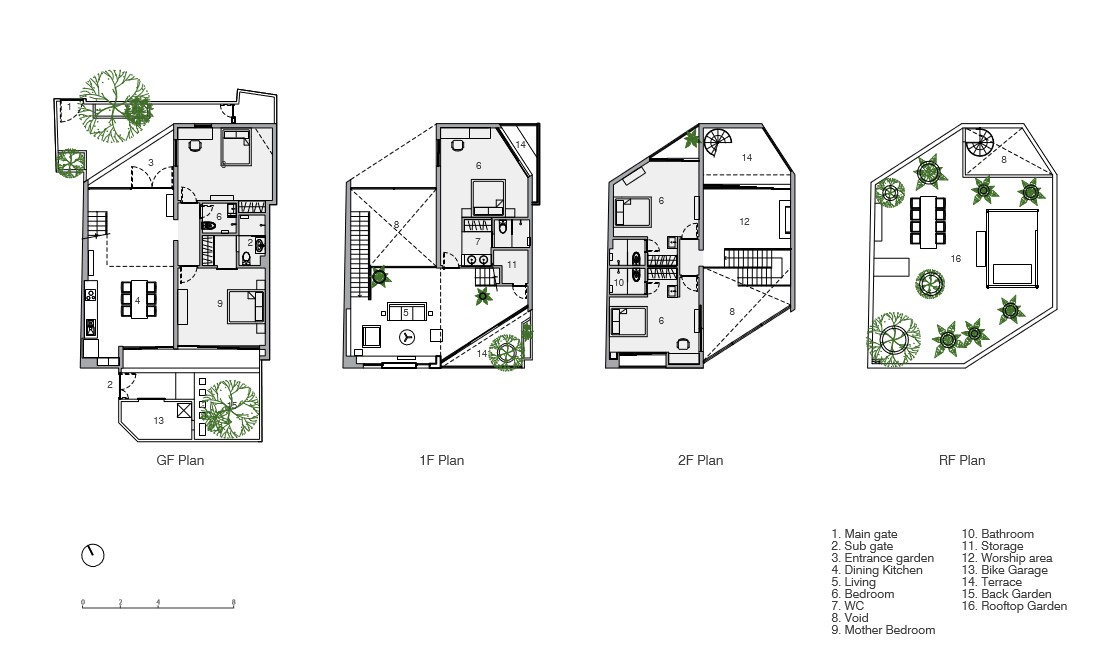 Bị hàng xóm ken chặt, nhà Sài Gòn xây 7 cạnh để thông thoáng