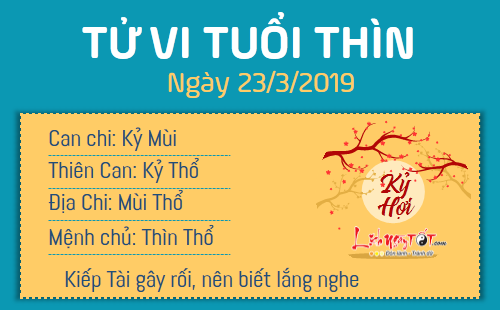 Tử vi thứ 7 ngày 23/3/2019 của 12 con giáp: Dậu được quý nhân phù trợ, Tý phạm tiểu nhân
