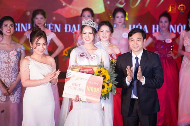 Chân dung tân hoa khôi tài năng, xinh đẹp của ĐH Văn hóa Hà Nội