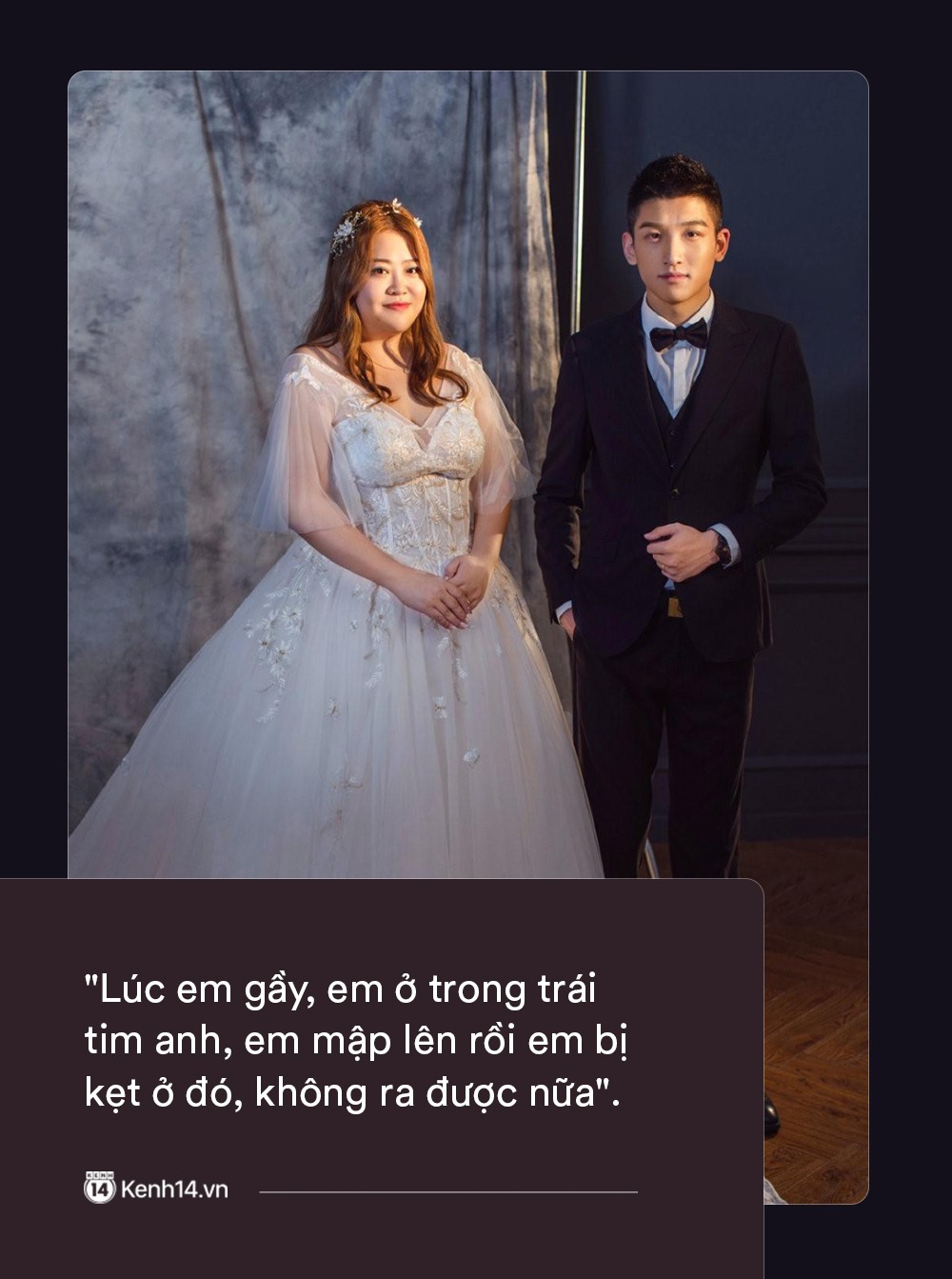 Ngôn tình có thật của cặp đũa lệch nổi tiếng nhất Trung Quốc: Mập lên rồi em bị kẹt ở tim anh, không ra được nữa!