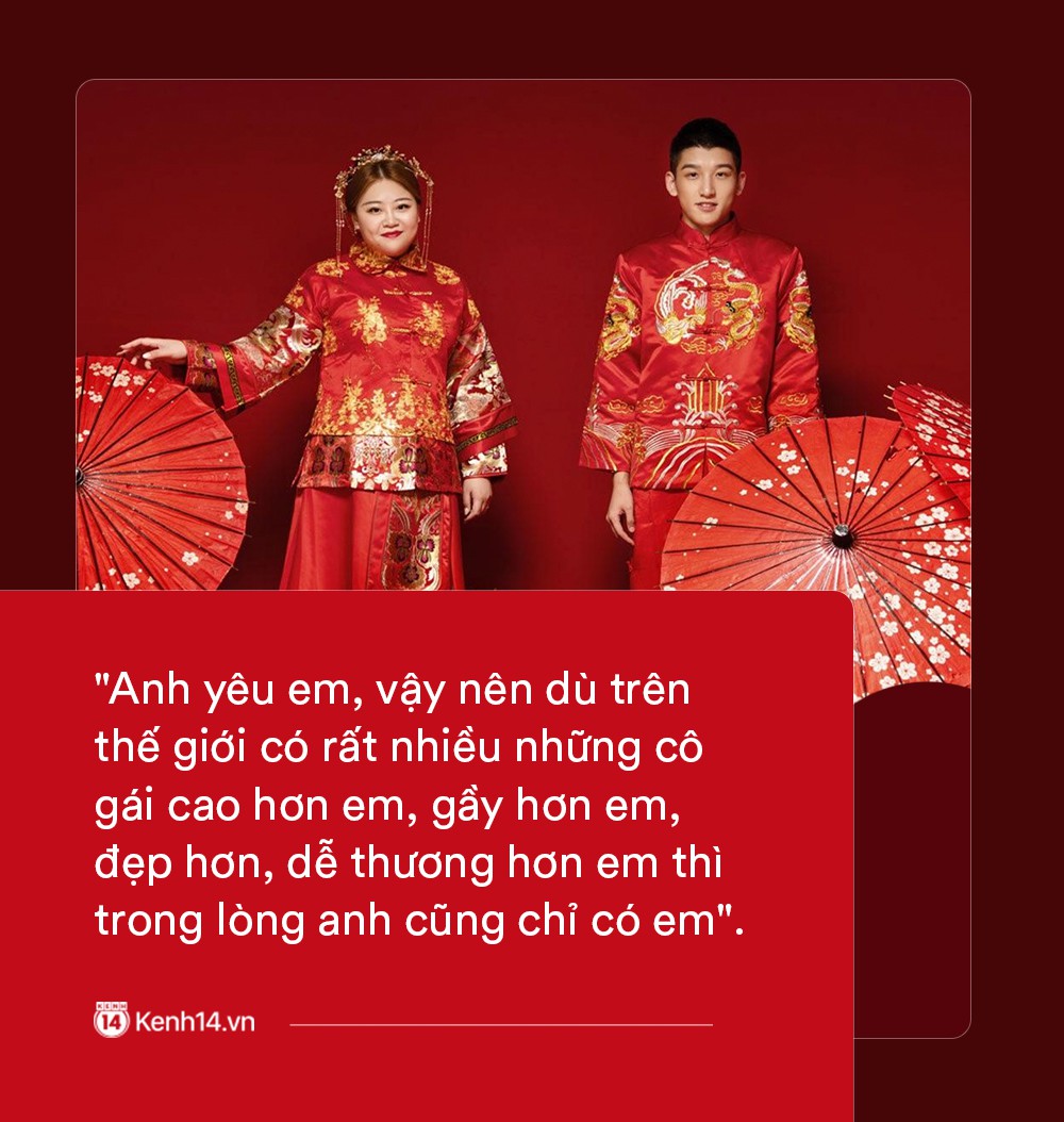 Ngôn tình có thật của cặp đũa lệch nổi tiếng nhất Trung Quốc: Mập lên rồi em bị kẹt ở tim anh, không ra được nữa!