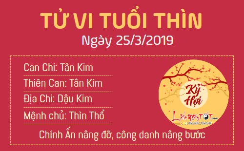 Tử vi thứ 2 ngày 25/3/2019 của 12 con giáp: Thìn có cơ hội thăng quan, Ngọ bị tiểu nhân quấy phá