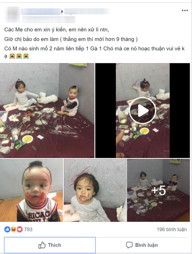 Thấy mỹ phẩm, sữa bột đổ tung tóe khắp giường, mẹ chưa kịp tức giận đã sững người với lý do con gái 2 tuổi đưa ra