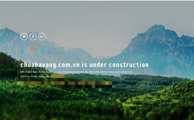 Website chùa Ba Vàng tạm thời không thể truy cập được