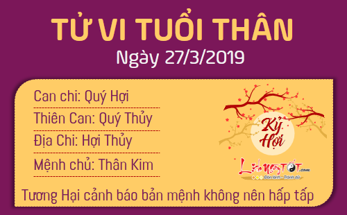 Tử vi thứ 4 ngày 27/3/2019 của 12 con giáp: Thìn sự nghiệp thăng tiến, Mùi xích mích với mọi người