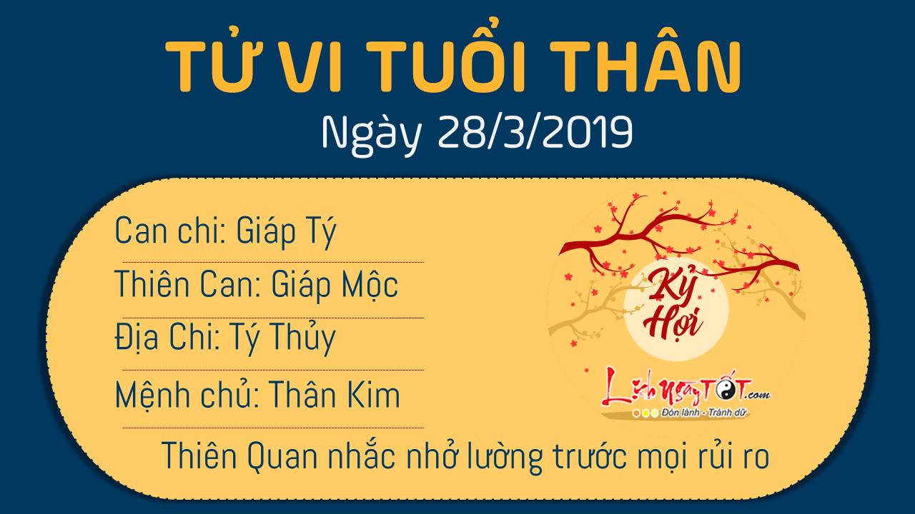 Tử vi thứ 5 ngày 28/3/2019 của 12 con giáp: Tuất trúng thưởng lớn, Mão quên đồ quan trọng