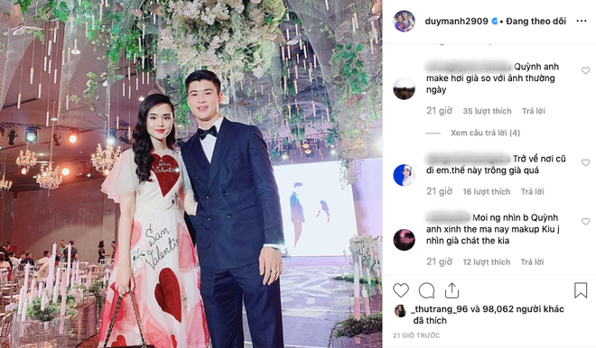 Bị chê vừa già vừa make up quá đà, bạn gái Duy Mạnh thẳng thắn: Đừng có vô duyên như vậy!