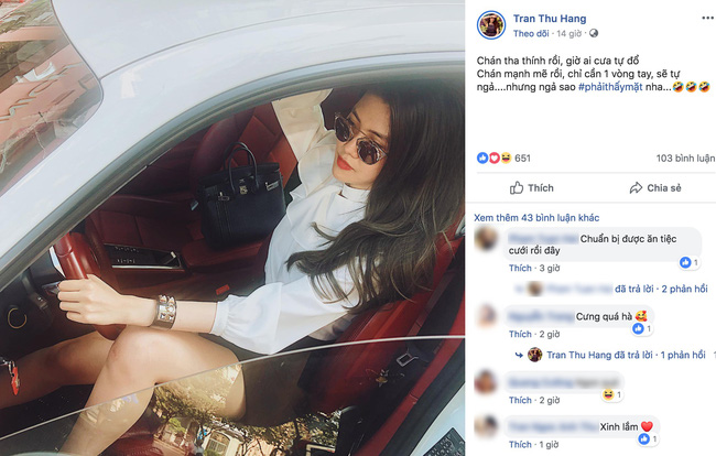 Cuối cùng siêu mẫu Thu Hằng cũng lên tiếng về nghi vấn ôm ấp Vĩnh Thụy nhưng lại ẩn ý thâm thúy đến mức này