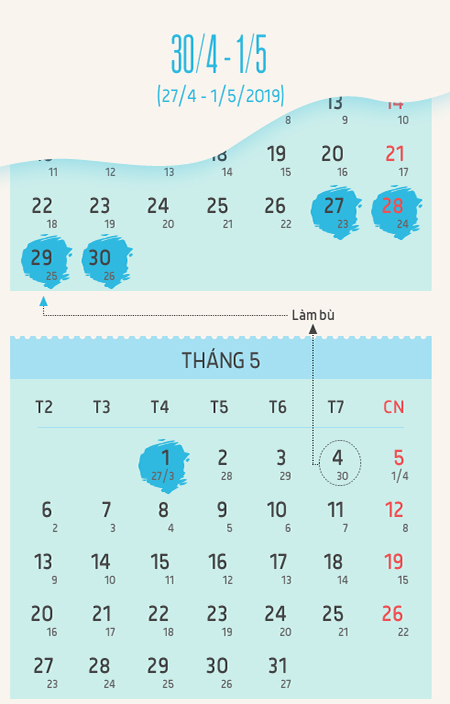 Học sinh Sài Gòn được nghỉ 8 ngày lễ Giỗ tổ Hùng Vương và 30/4, 1/5