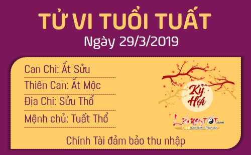 Tử vi thứ 6 ngày 29/3/2019 của 12 con giáp: Hợi may mắn gõ cửa, Dậu gặp phải tiểu nhân Tử vi thứ 6 ngày 29/3/2019 của 12 con giáp: Hợi may mắn gõ cửa, Dậu gặp phải tiểu nhân