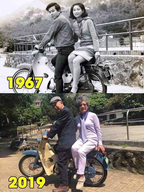 Bức ảnh check in ‘ngày ấy - bây giờ’ hot nhất MXH: 52 năm một cuộc tình, sự thuỷ chung khiến ai cũng ngưỡng mộ