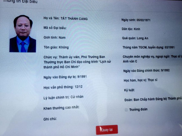 Ông Tất Thành Cang làm phó ban chỉ đạo công trình Lịch sử TP HCM