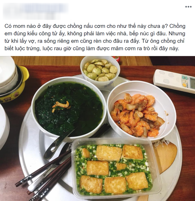 Vợ trẻ khoe mâm cơm lần đầu chồng vào bếp, chị em khen nức nở nhưng nhìn thấy vật thể lạ trên tô canh thì bàng hoàng