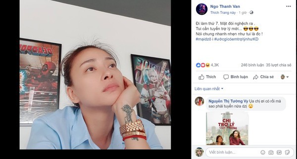 Được fan tiến cử Mỹ Tâm làm trợ lý, Ngô Thanh Vân than thở: Không đủ tiền...