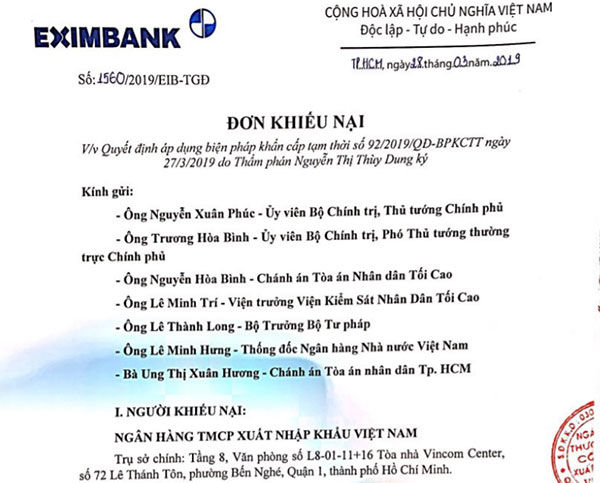 Hết lùm xùm kiện cáo, Eximbank lại dính sao quả tạ gần trăm tỷ từ kiểm toán Hết lùm xùm kiện cáo, Eximbank lại dính sao quả tạ gần trăm tỷ từ kiểm toán