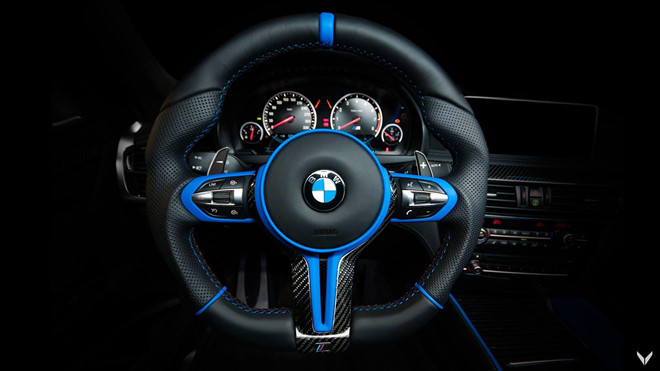 BMW X6 M bản độ với tông màu xanh đen cực độc