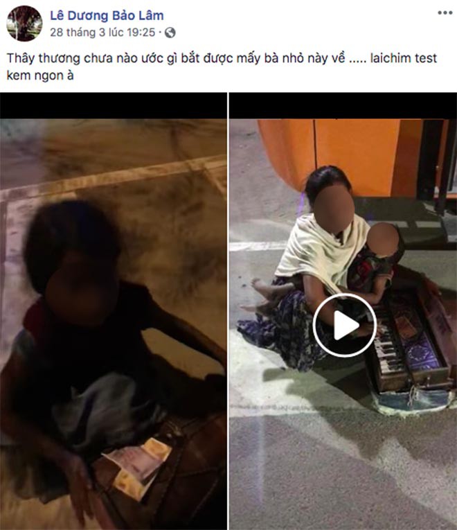 Lê Dương Bảo Lâm khiến cư dân mạng bức xúc khi bình luận sốc về trẻ em ăn xin