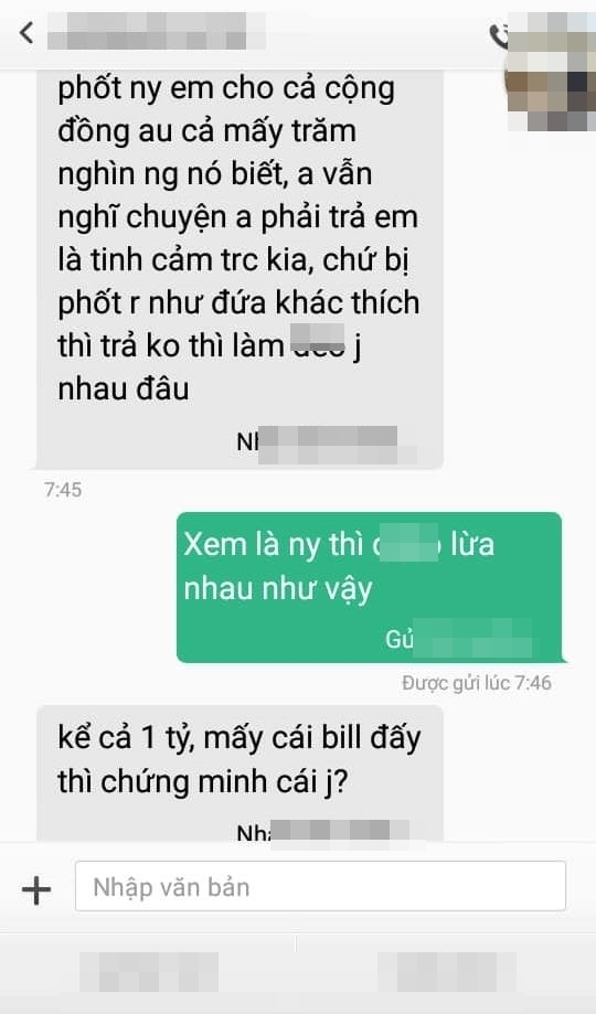 Thanh niên 34 tuổi sau khi đào mỏ được bạn gái 18 tuổi 83 triệu thì hùng hồn tuyên bố: Nói giọng tử tế mới trả còn không thì thôi