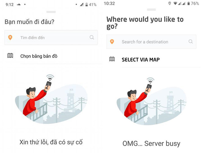 Go-Viet lại gặp lỗi hàng loạt ở Sài Gòn, người dùng không thể đặt xe