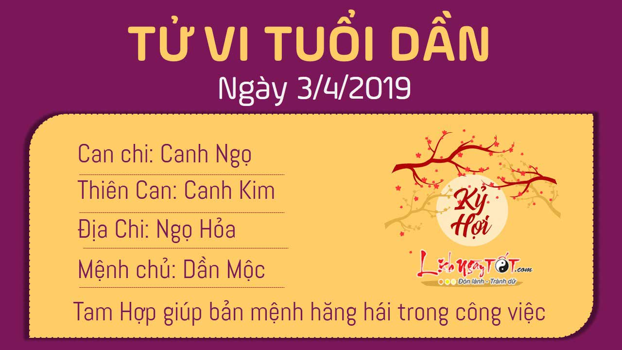 Tử vi thứ 4 ngày 3/4/2019 của 12 con giáp: Ngọ có cơ hội thăng tiến, Thân tranh cãi với đồng nghiệp