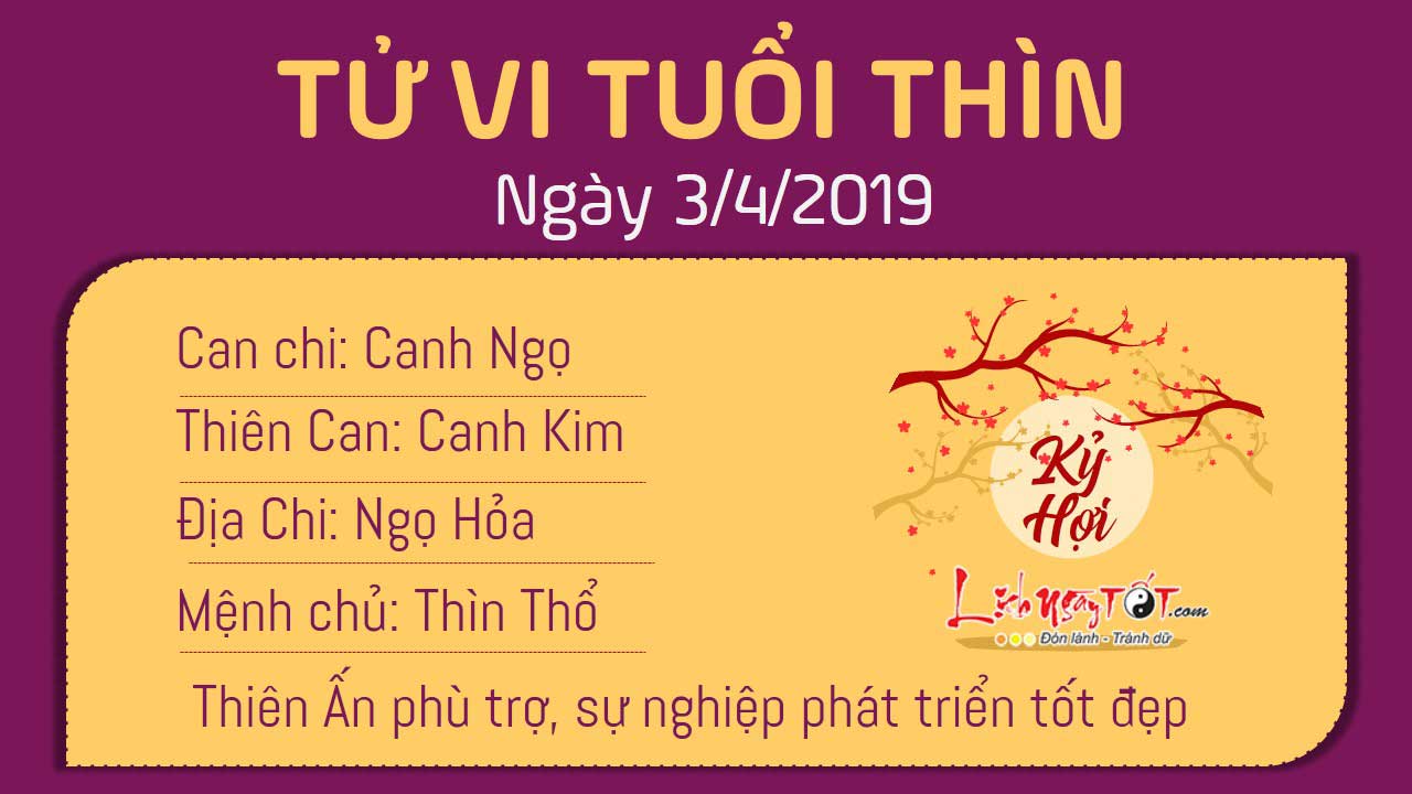 Tử vi thứ 4 ngày 3/4/2019 của 12 con giáp: Ngọ có cơ hội thăng tiến, Thân tranh cãi với đồng nghiệp