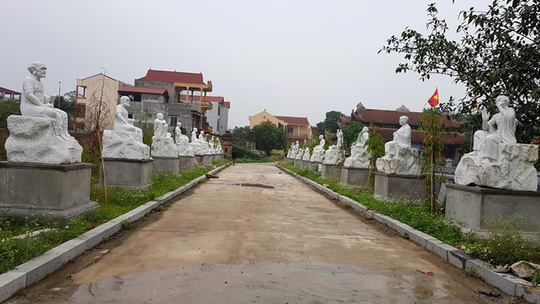 16 pho tượng La Hán trong ngôi chùa cổ bất ngờ bị đập phá trong đêm