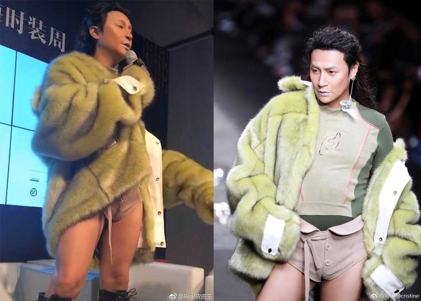 Nhĩ Thái Trần Chí Bằng lại gây sốc khi diện trang phục lộ bụng mỡ và bó chít vùng nhạy cảm