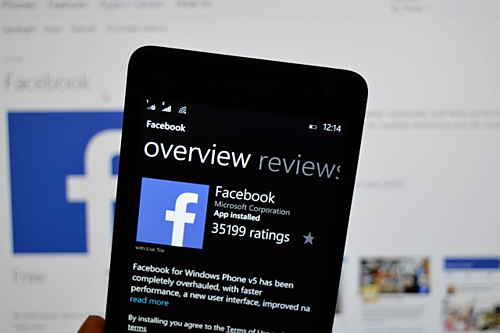 Facebook rút ứng dụng khỏi Windows Phone từ 30/4