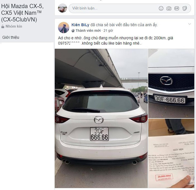 Mazda CX-5 biển ngũ quý 6 rao giá hơn 3 tỷ