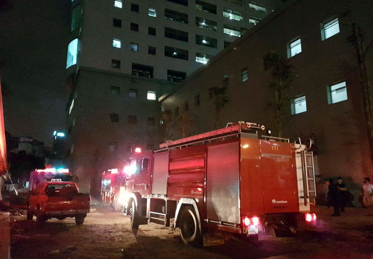 Cháy ở Bệnh viện Nhi Trung ương, bệnh nhân náo loạn