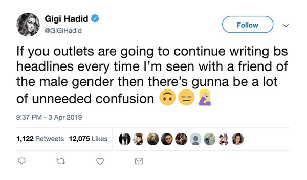 Hẹn hò trai lạ, Gigi Hadid bị chính bạn trai cũ Zayn Malik dằn mặt và chửi bới trên Twitter?
