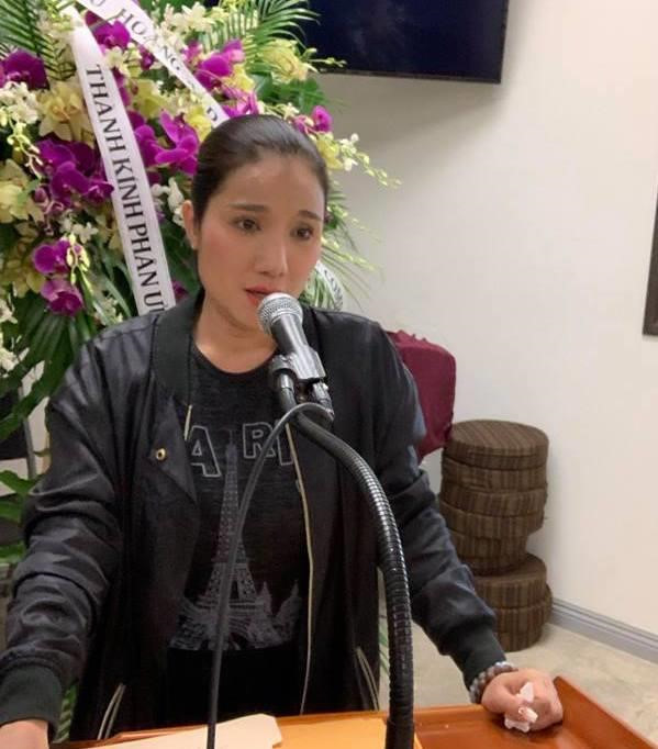 NSƯT Bảo Quốc, Ngọc Huyền đau xót bật khóc trước linh cữu Anh Vũ