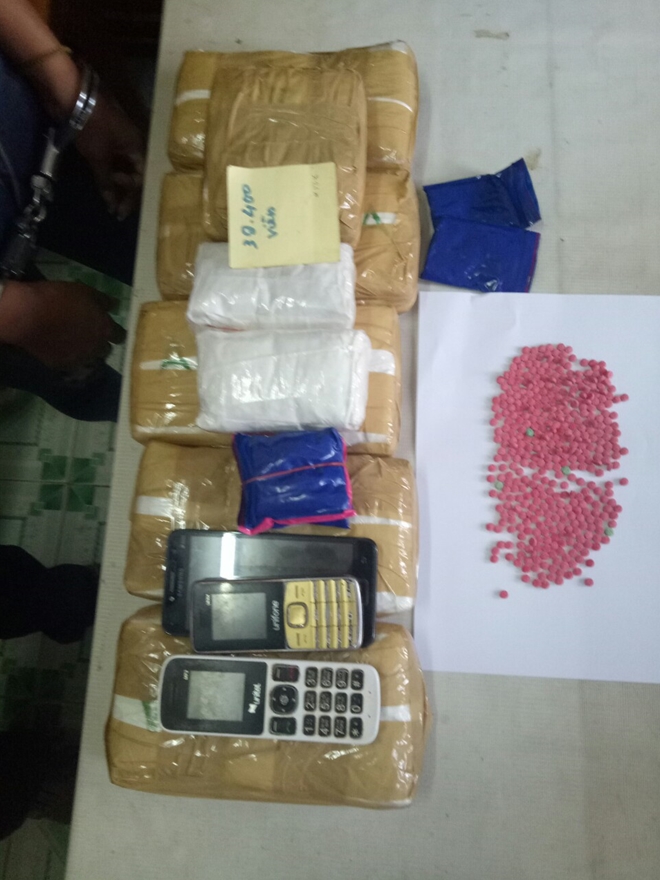 Vận chuyển 40.000 viên ma túy vượt biên giới vào Việt Nam