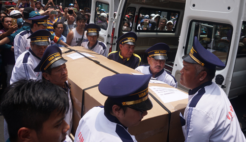 Thi hài Anh Vũ về đến Việt Nam