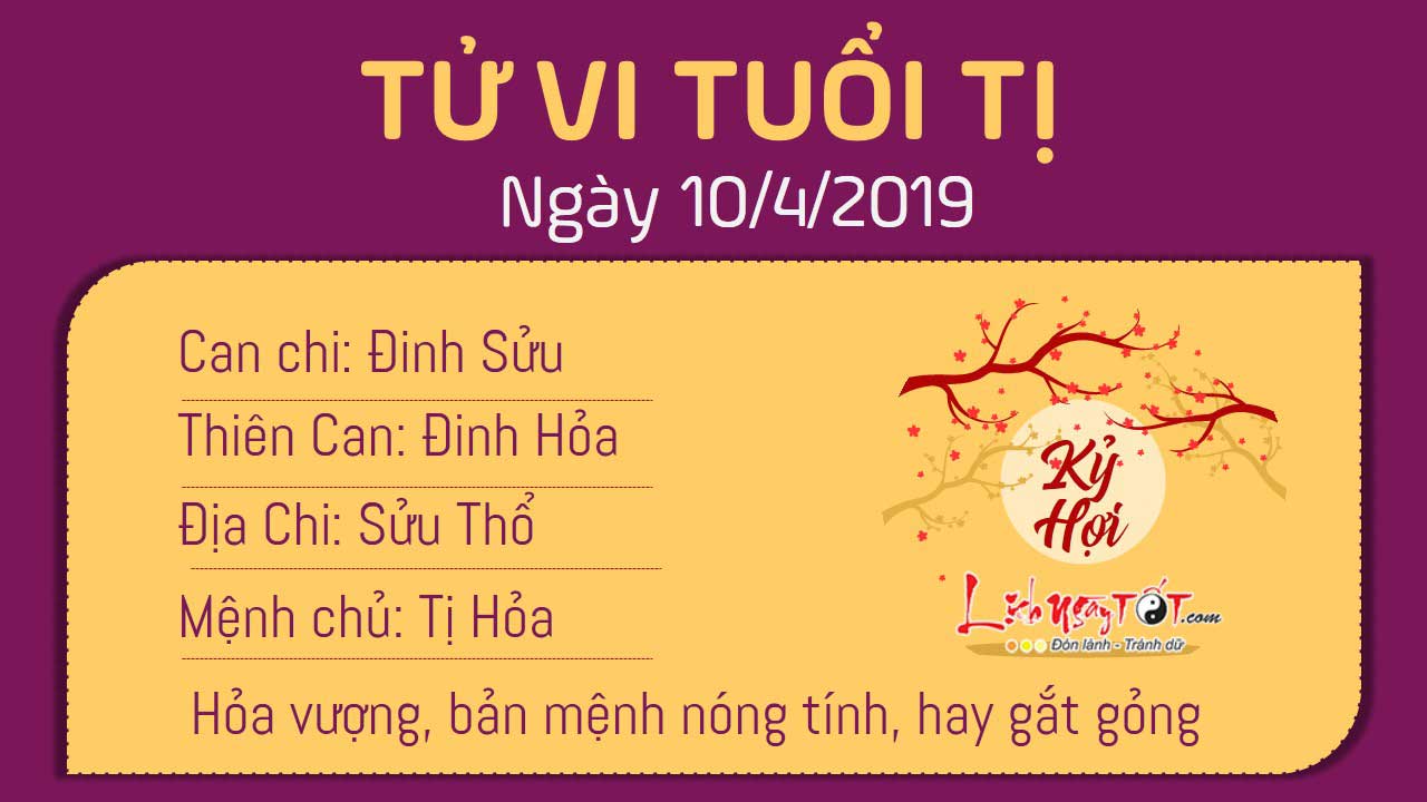 Tử vi thứ 4 ngày 10/4/2019 của 12 con giáp: Hợi bị lừa, Dần có cơ hội thăng chức